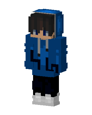 Blue Hoodie Boy Minecraft skin