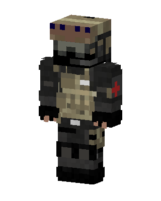 Gray Masked Fighter Boy Minecraft skin