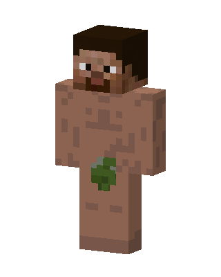 Leaf Man skin, 3D preview