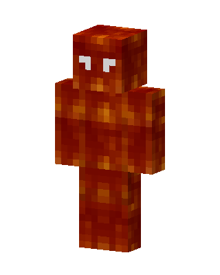 Lava Man skin, 3D preview