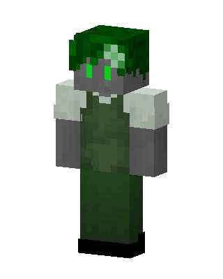 Moss Zombie skin, 3D preview