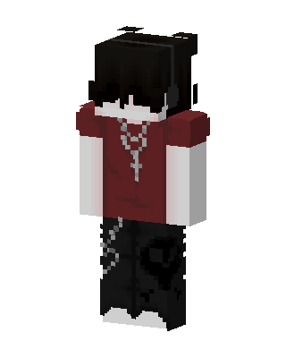 Black Emo Boy Minecraft goth skin