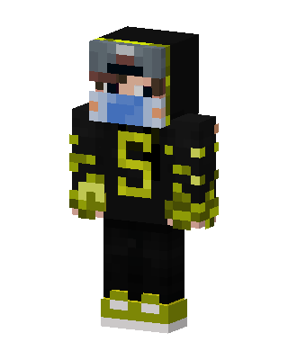 Neon Hoodie Guy Minecraft skin