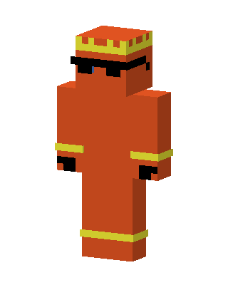 Orange Sunglasses King Minecraft skin