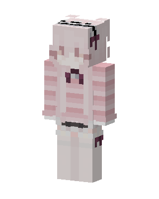 Pink Bunny Girl skin, 3D preview