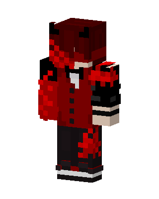 Red Holiday Boy skin, 3D preview