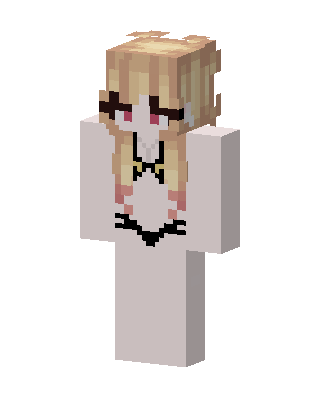 Blonde Angel Girl skin, 3D preview
