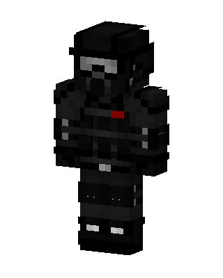 Black Ninja Boy skin, 3D preview