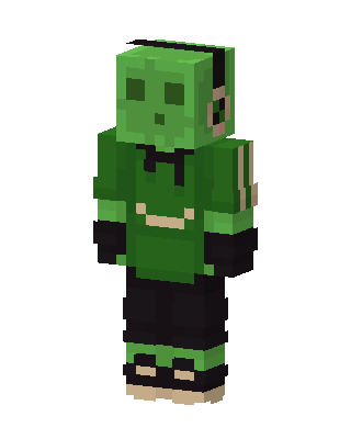 Slime Hoodie skin, 3D preview