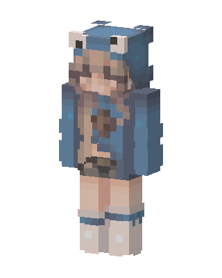 Frog Hoodie Girl Minecraft skin