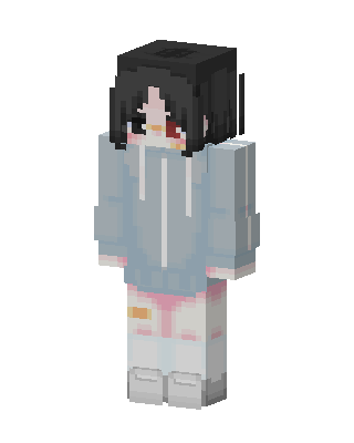 Pastel Hoodie Girl Minecraft skin