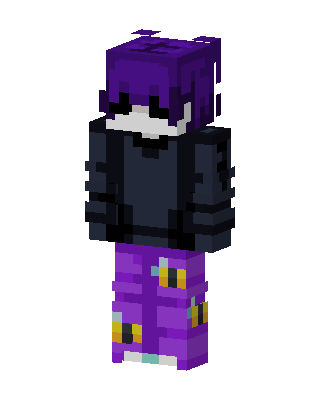 Purple Hoodie Bee skin, 3D preview
