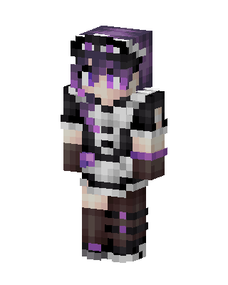 Purple Maid Minecraft skin