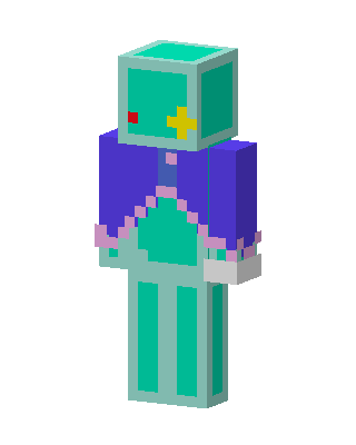 Teal Robot Minecraft skin