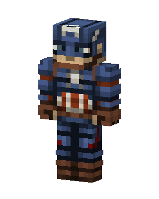 Captain America Minecraft skin