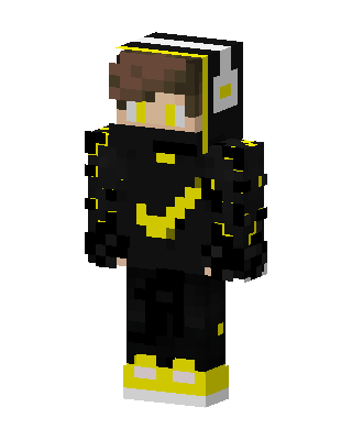 Yellow Bolt Hoodie Minecraft skin