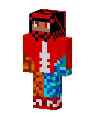 Red Hero skin, 3D preview