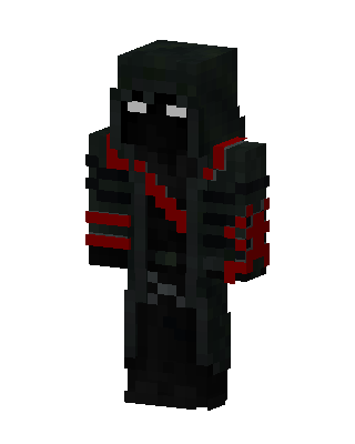 Black Ninja Boy skin, 3D preview