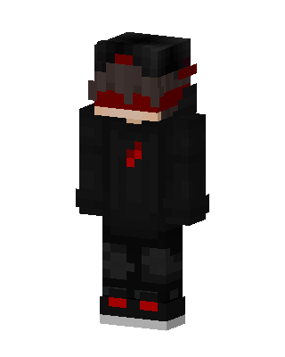 Crimson Hoodie skin, 3D preview