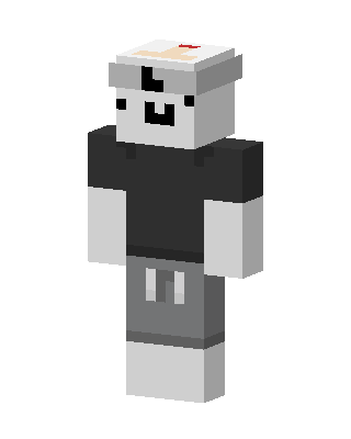 Gray Player Boy skin, 3D preview