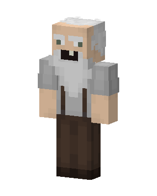 Grumpy Old Man skin, 3D preview