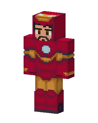 Iron Man skin, 3D preview