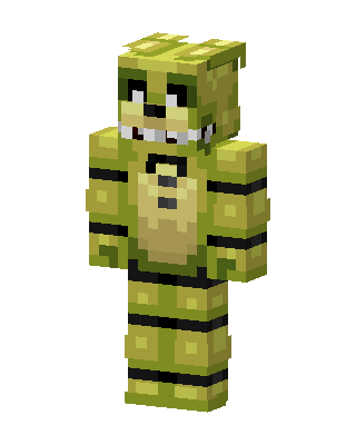 Golden Freddy skin, 3D preview