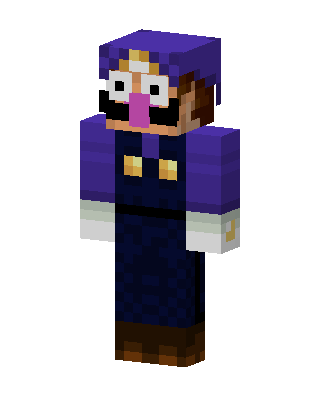 Purple Gamer Boy skin, 3D preview