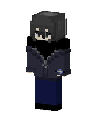 Black Villain Boy Minecraft goth skin