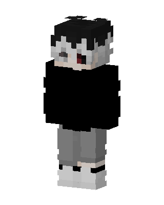 Masked Hoodie Boy skin, 3D preview