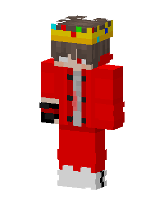 Crowned Red King skin, 3D preview