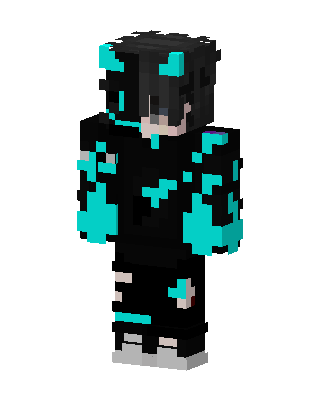 Black Player Boy skin, 3D preview