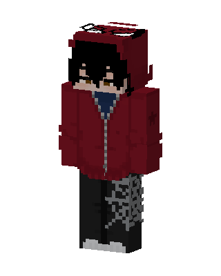 Crimson Hoodie Emo Minecraft skin