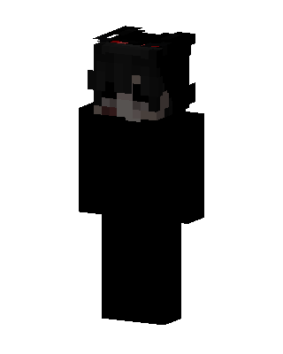 Black Glowing Villain Minecraft mob skin