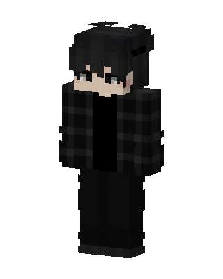Dark Plaid Boy skin, 3D preview