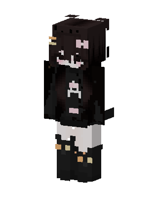 Black Villain Girl Minecraft skin