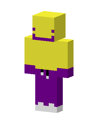 Purple Smiley skin, 3D preview