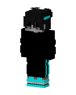 Cyan Shadow skin, 3D preview