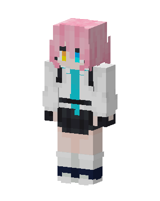 Pink Hair Idol skin, 3D preview