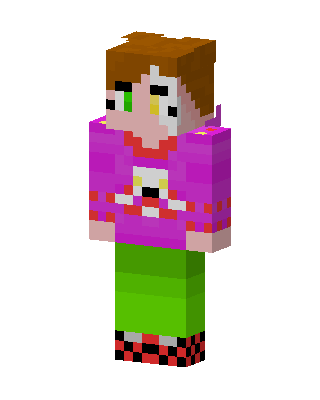 Pink Sweater Kid skin, 3D preview