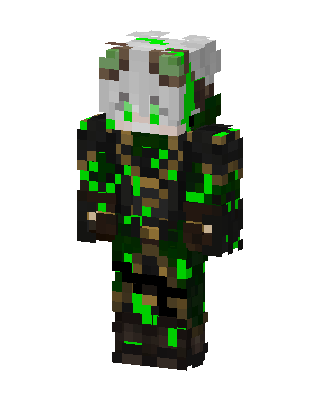 Green Creeper skin, 3D preview