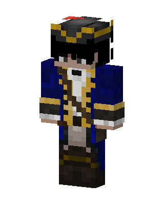 Pirate Captain skin, 3D preview