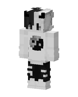 Yin Yang Hoodie skin, 3D preview