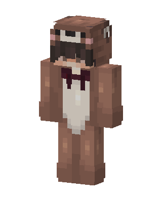Brown Bear Onesie skin, 3D preview