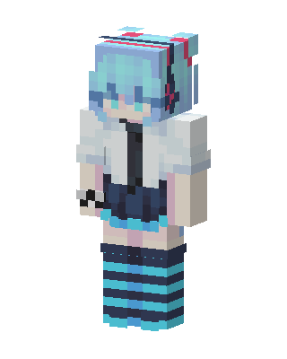 Hatsune Miku skin, 3D preview