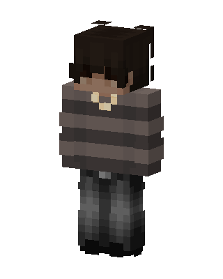 Striped Sweater Boy skin, 3D preview