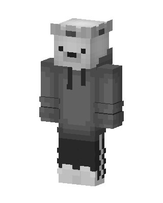 Polar Bear Hoodie skin, 3D preview