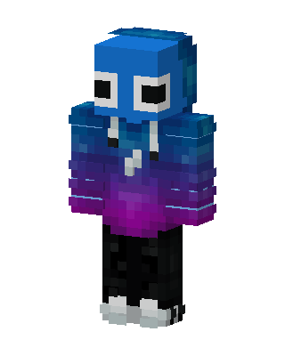 Galaxy Hoodie Blue Minecraft blue skin