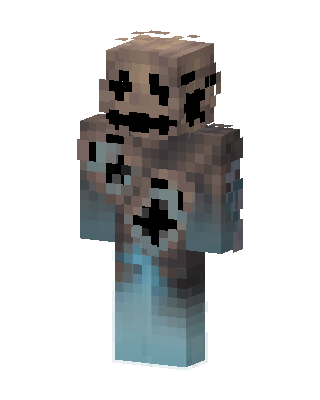 Gray Villain skin, 3D preview