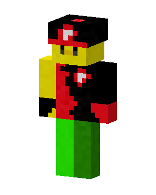 Red Cap Rasta skin, 3D preview